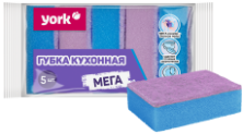 Губки для посуды Мега YORK 5шт.