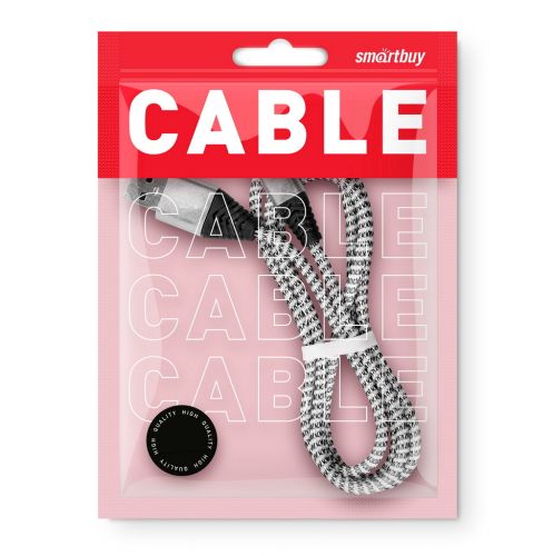 Фото товара Дата-кабель Smartbuy MicroUSB HEDGEHOG серый 2 А, 1 м (ik-12HH gray) — Krasavita.by