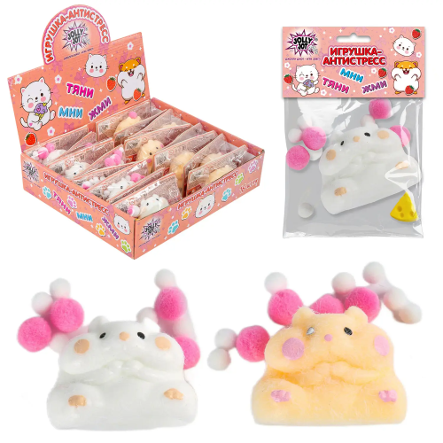 Фото товара Игрушка-антистресс 6*4 см, ассорти 2 вида, дисплей, JOLLY JOT (ДЖОЛЛИ ДЖОТ), 665783 — Krasavita.by