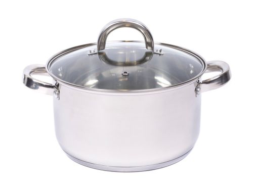 КАСТРЮЛЯ из нержавеющей стали со стеклянной крышкой 3,3 л/20 см (арт. GS-01211-20CA-2, код 200924)