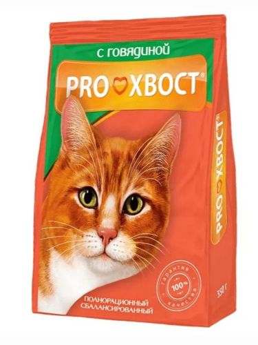 Фото товара Корм д/кош PROхвост 350гр Говядина — Krasavita.by