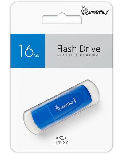 Фото товара USB флэш-диск Smart Buy 16GB Scout Blue (SB016GB2SCB) — Krasavita.by