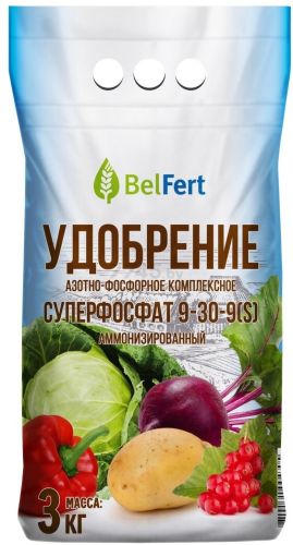 Фото товара Суперфосфат аммонизированный марка 9-30 по 3 кг /4810131005319 — Krasavita.by