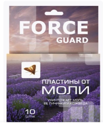 Фото товара Force guard пластина ОТ МОЛИ в кор.10шт /4640027811591 — Krasavita.by