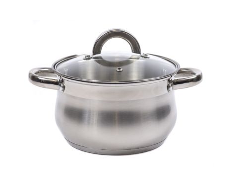 КАСТРЮЛЯ из нержавеющей стали со стеклянной крышкой 2,9 л (арт. BB102437, код 287239)