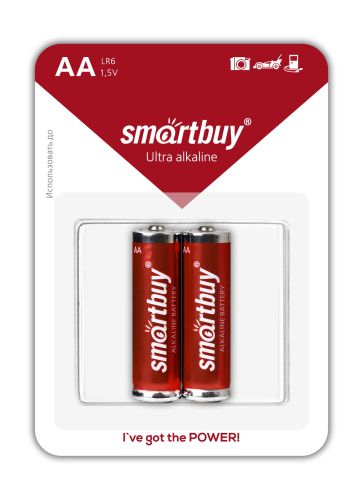 Фото товара Батарейка алкалиновая Smartbuy LR6/2B (24/240)  (SBBA-2A02B) — Krasavita.by