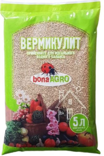Фото товара Вермикулит природный сорбент bonaAGRO 5 литров 4813617000341 — Krasavita.by