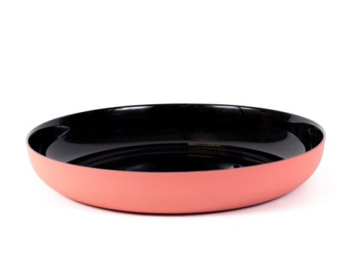 Фото товара ТАРЕЛКА МЕЛКАЯ стеклокерамическая "Vicky Black Terracotta" 25 см (арт. Q8579, код 253135) — Krasavita.by