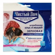 Фото товара "Чистый Дом" - Зерновая приманка от крыс и мышей Форет (пак. 100г),  /4601826004782 — Krasavita.by