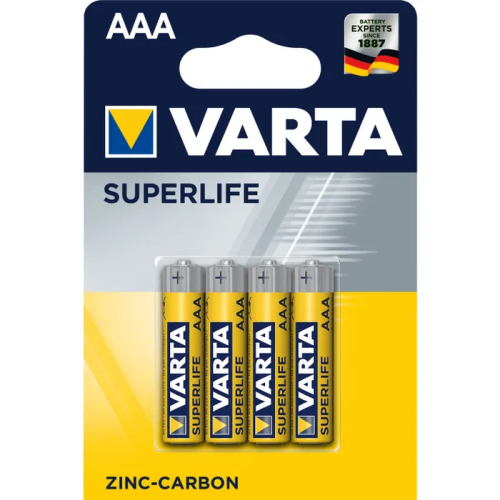 Фото товара Батарейка VARTA SUPERLIFE R03 AAA B4 4шт — Krasavita.by