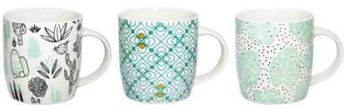 Фото товара Кружка 360 мл  (фарфор) зелен. — Krasavita.by