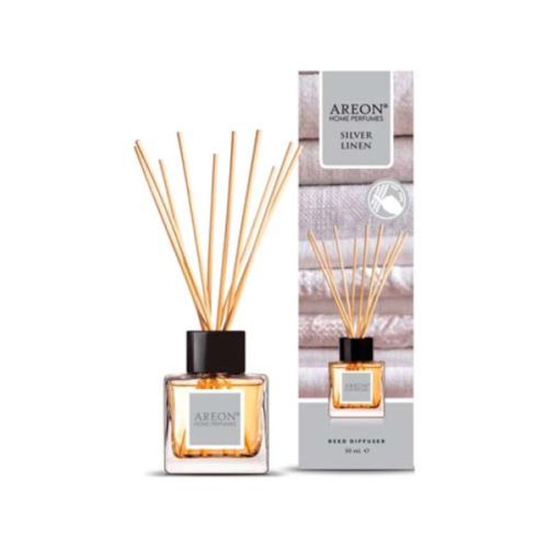 Фото товара Ароматизатор воздуха Areon HOME PERFUME STICKS Silver Linen, 50 мл — Krasavita.by