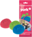 Губки  для посуды пластиковые YORK 3шт.