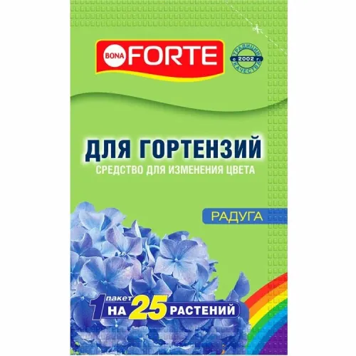 Фото товара Bona Forte "Радуга" средство для изменения цвета гортензий 100г/16 4607036354808 — Krasavita.by