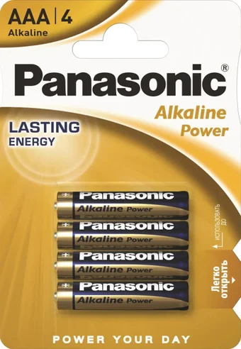 Фото товара Батарейка PANASONIC LR03/4BL Alkaline Power, Бельгия 4шт — Krasavita.by