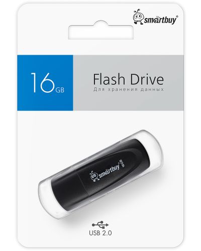 Фото товара USB флэш-диск Smart Buy 16GB Scout Black (SB016GB2SCK) — Krasavita.by