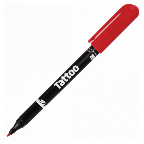 Фото товара Фломастеры для кожи 4 ЦВЕТА CENTROPEN "Tattoo", + 16 трафаретов, смываемые, 2880/4BL — Krasavita.by