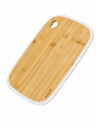 Фото товара Доска разделочная бамбуковая Bamboo 35,5х25х1,2 см окантовка черная с белым — Krasavita.by