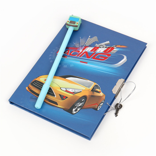 Фото товара Блокнот A5 на замке Turbo Racing с ручкой 50 листов в клетку — Krasavita.by