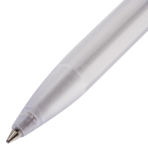 Фото товара Ручка шариковая масляная BRAUBERG Olive Pen, СИНЯЯ, корпус прозрачный, 0,7мм, линия 0,35мм, 141476 — Krasavita.by