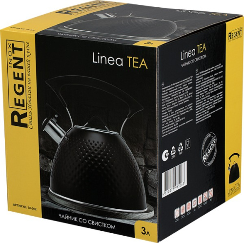 Фото товара Чайник со свистком 3л 78-002 Linea Tea — Krasavita.by
